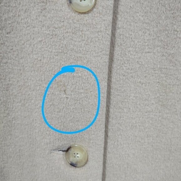 Vintage Larry Levine Italian 100% Camel Hair Coat Size 14 - Picture 8 of 9